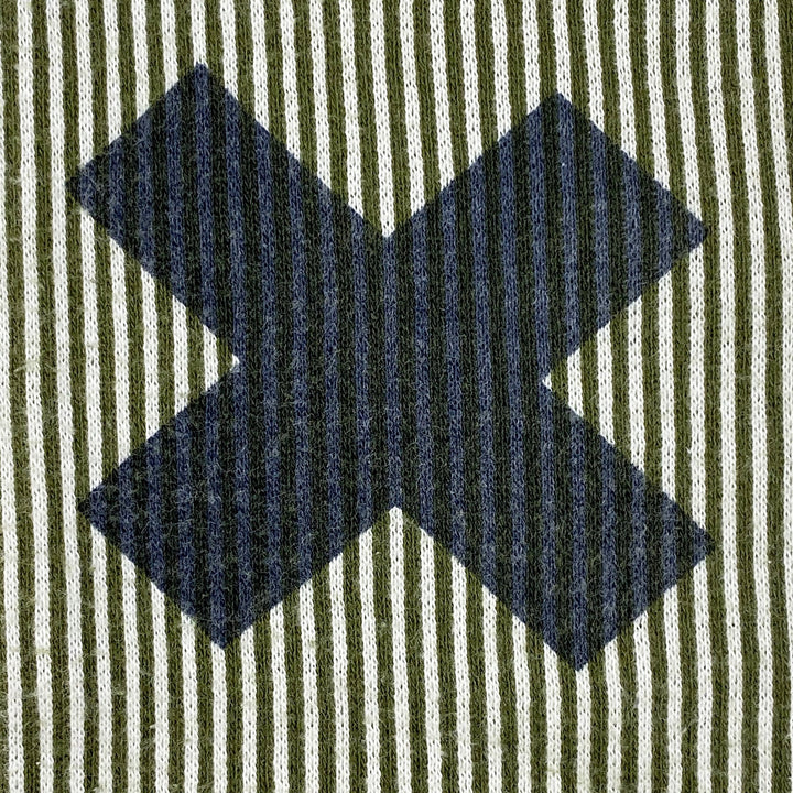 Tinycottons striped leggings with x on knees 6Y
