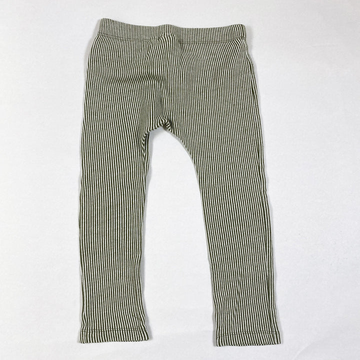 Tinycottons striped leggings with x on knees 6Y