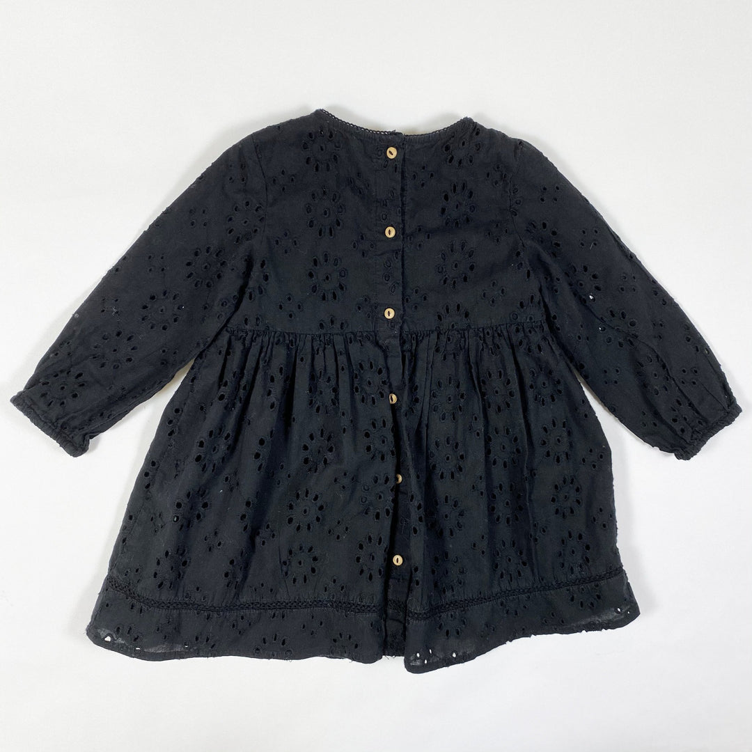 Zara schwarze broderie anglaise Bluse 2-3Y/98