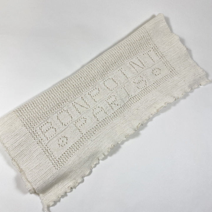Bonpoint ecru paris crochet baby blanket ca 50x80cm
