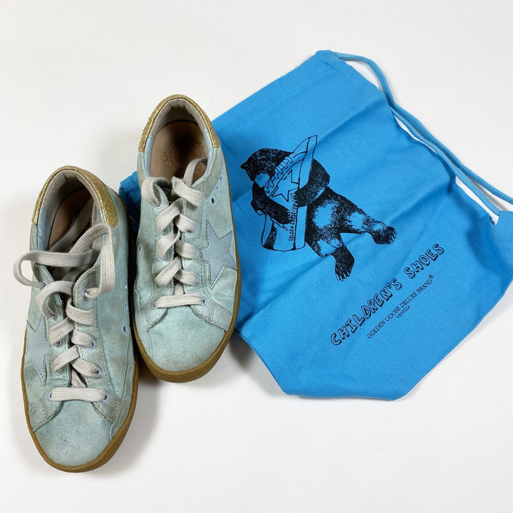 Golden Goose turqouise suede sneakers 31