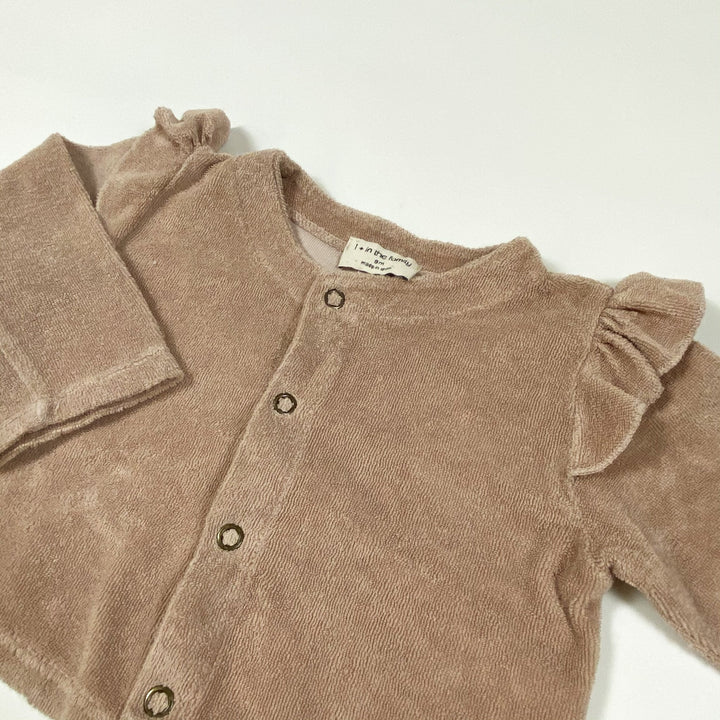 1+ in the family light rose terry cardigan 9M