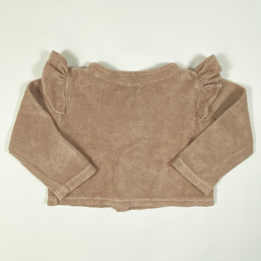 1+ in the family light rose terry cardigan 9M