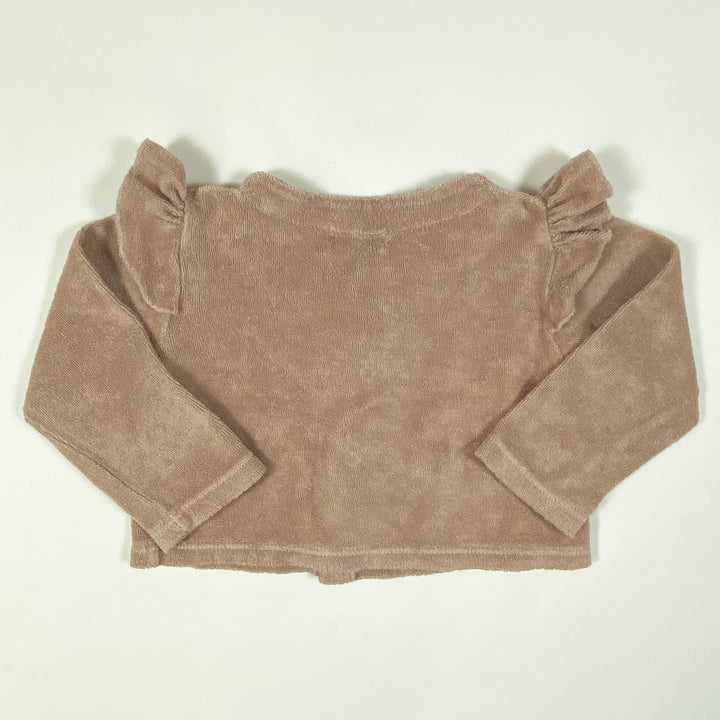 1+ in the family light rose terry cardigan 9M