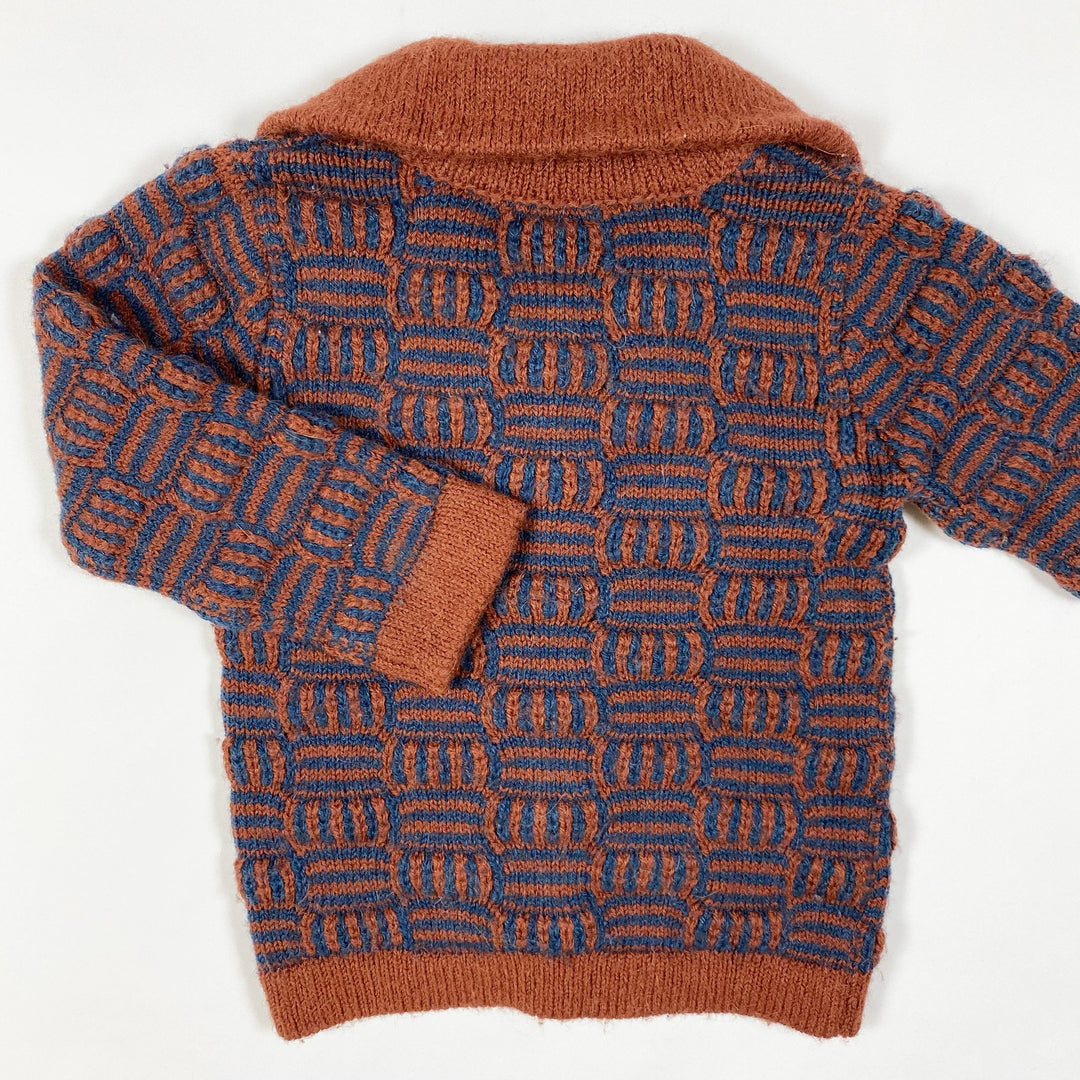 Aymara pattern knit collared cardigan 18M/86
