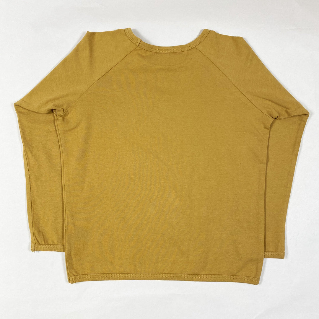 Kids on the Moon mustard long-sleeved t-shirt with print 4Y
