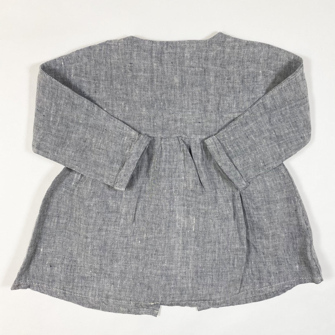1+ in the family dark grey linen tunic 18M