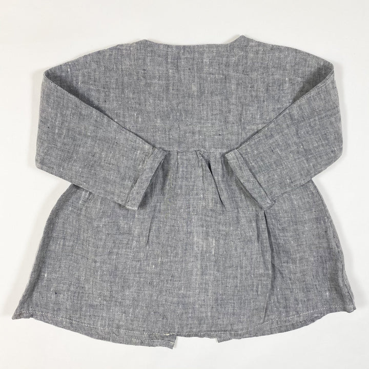 1+ in the family dark grey linen tunic 18M
