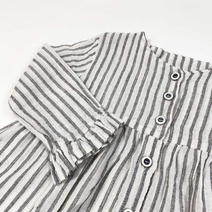 1+ in the family ecrufarbene und grau gestreifte Paulette-Bluse 18M