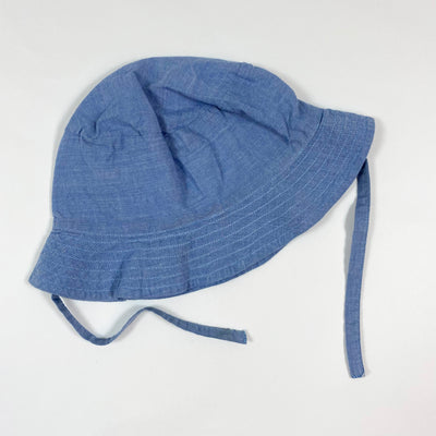 Les Lutins blue sun-hat 0-6M 1
