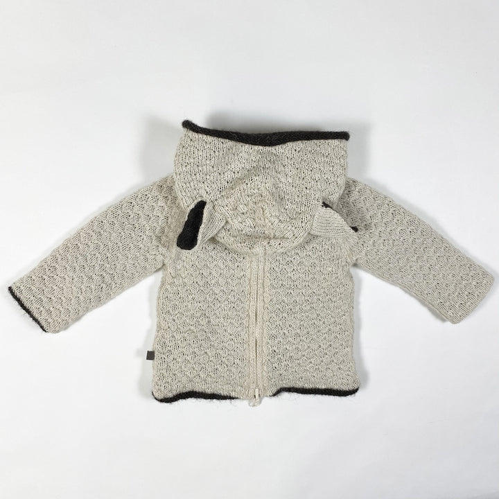 Oeuf NYC ecru sheep hood baby alpaca burnous 6M