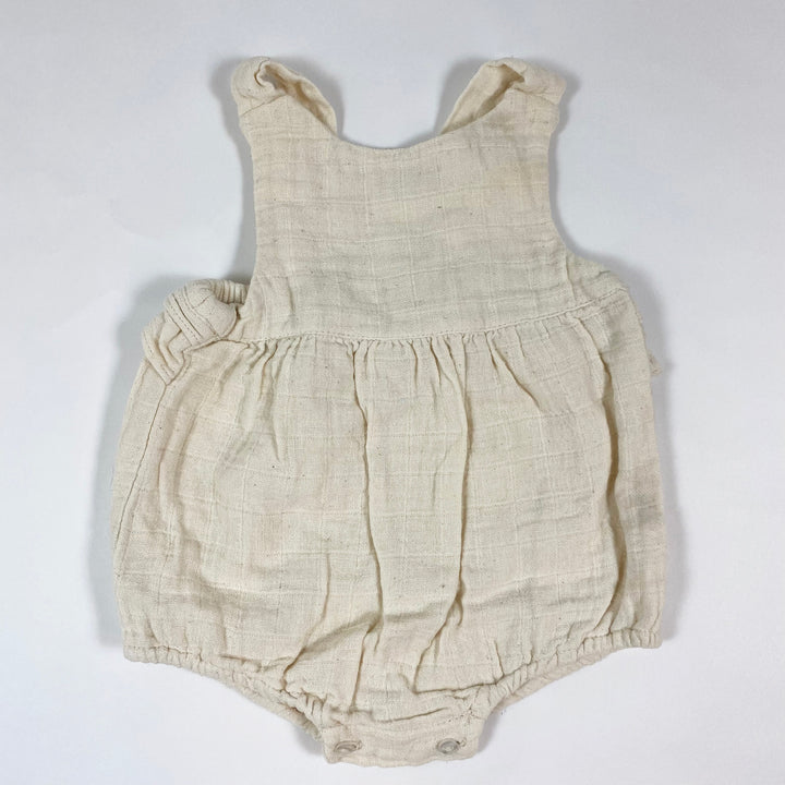 Apaches Collections ecru muslin romper 6M 2