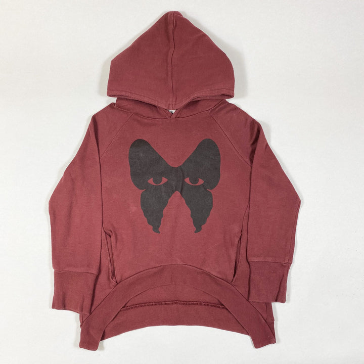 Beau Loves burgundy hoodie with print 4-5Y