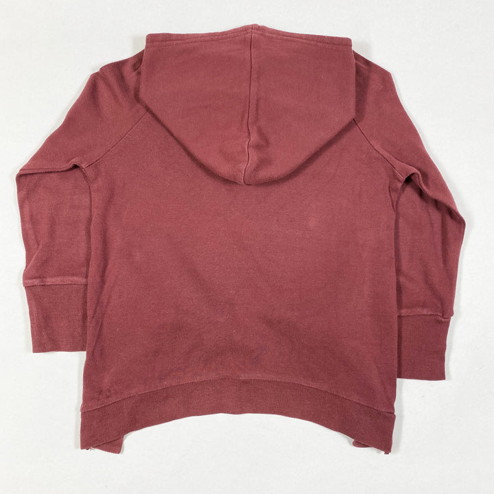 Beau Loves burgundy hoodie with print 4-5Y