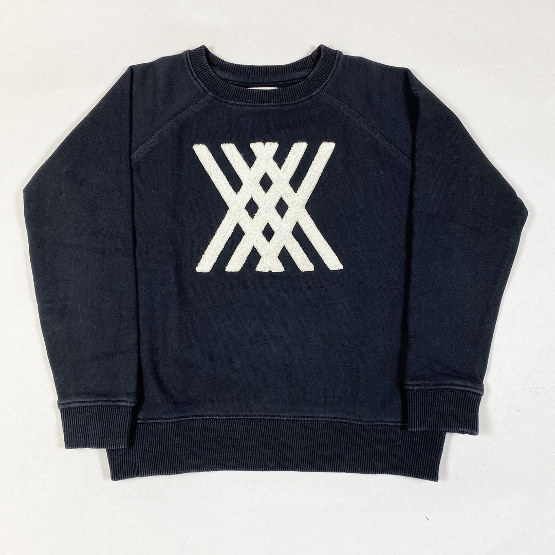Repose AMS black sweatshirt with white application 6Y