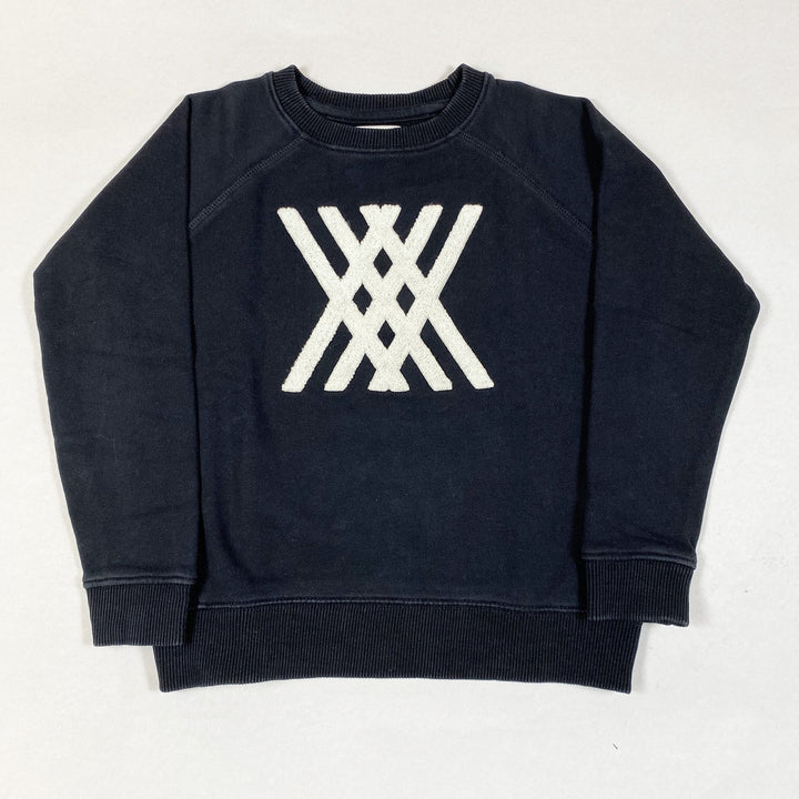 Repose AMS black sweatshirt with white application 6Y