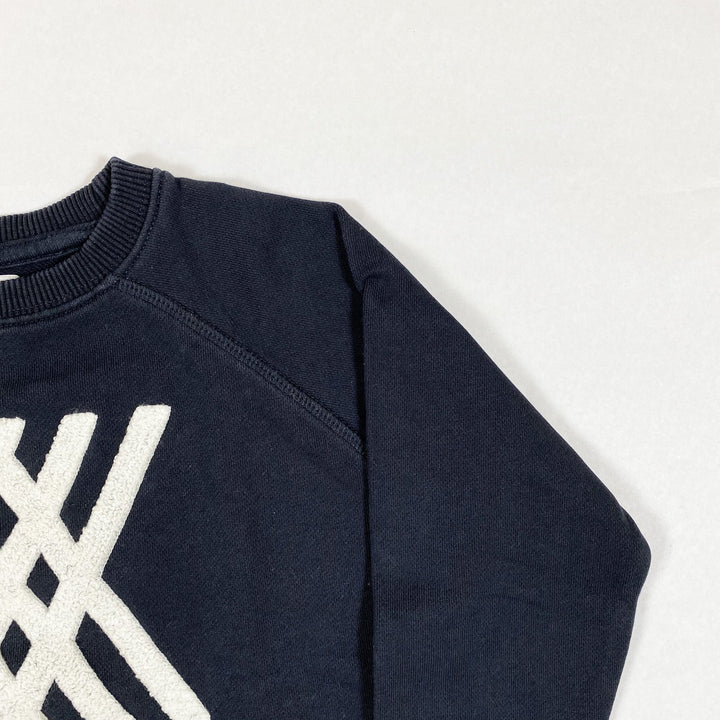Repose AMS black sweatshirt with white application 6Y