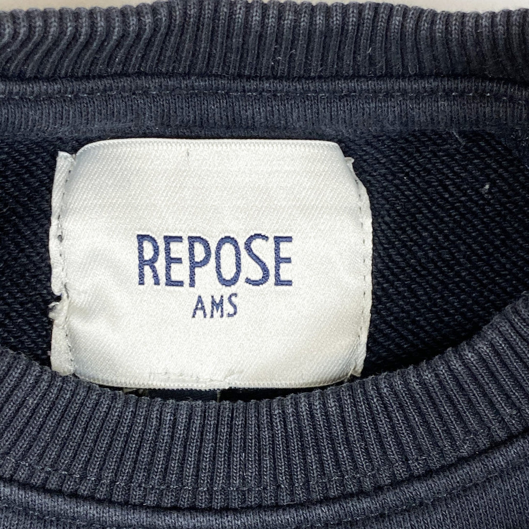 Repose AMS black sweatshirt with white application 6Y