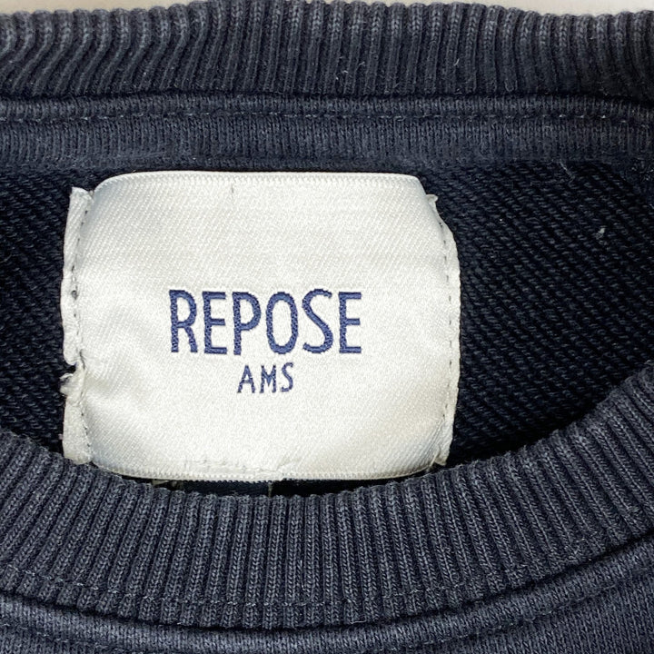 Repose AMS black sweatshirt with white application 6Y