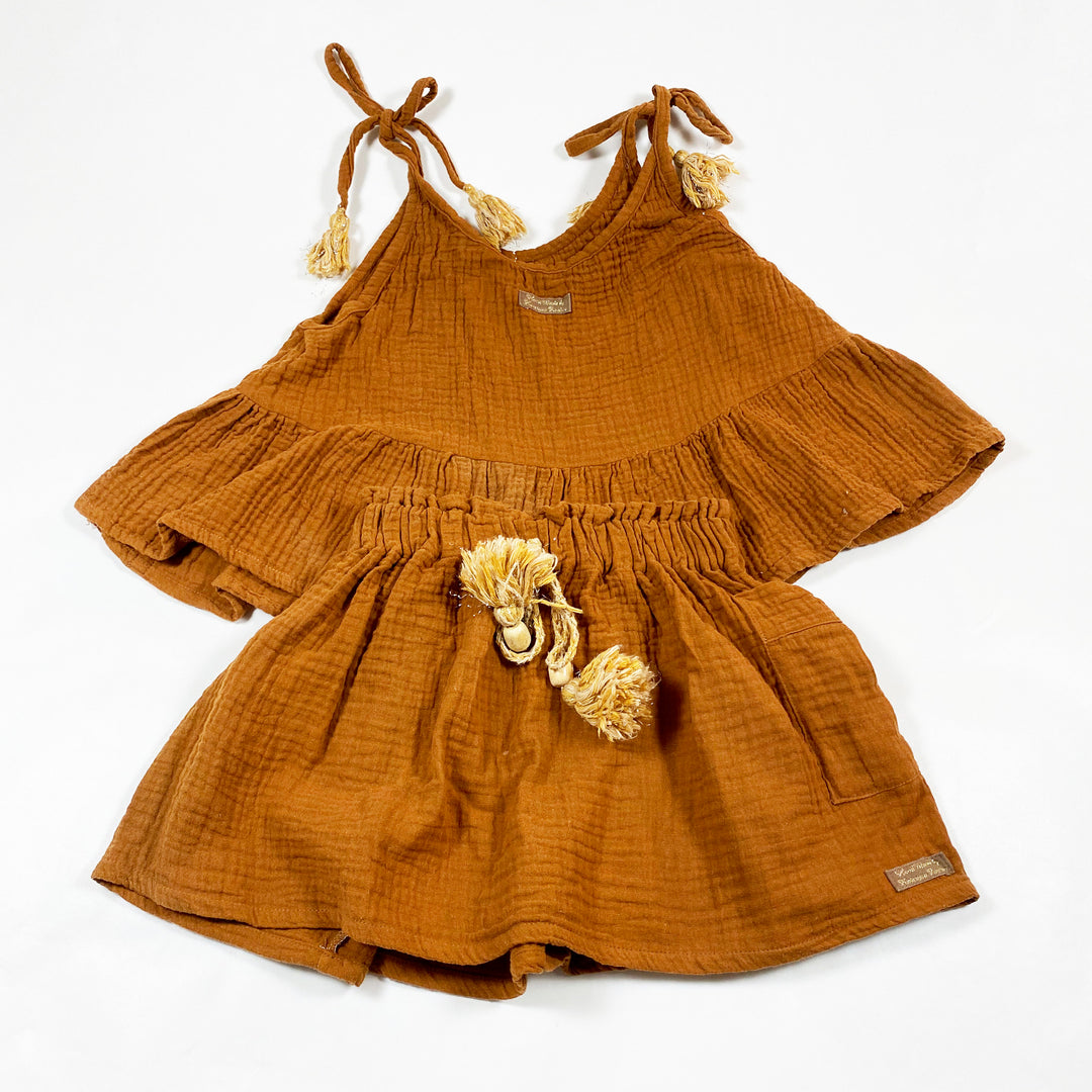 Kateryna Fischer rust top & skirt set 3-4Y 1