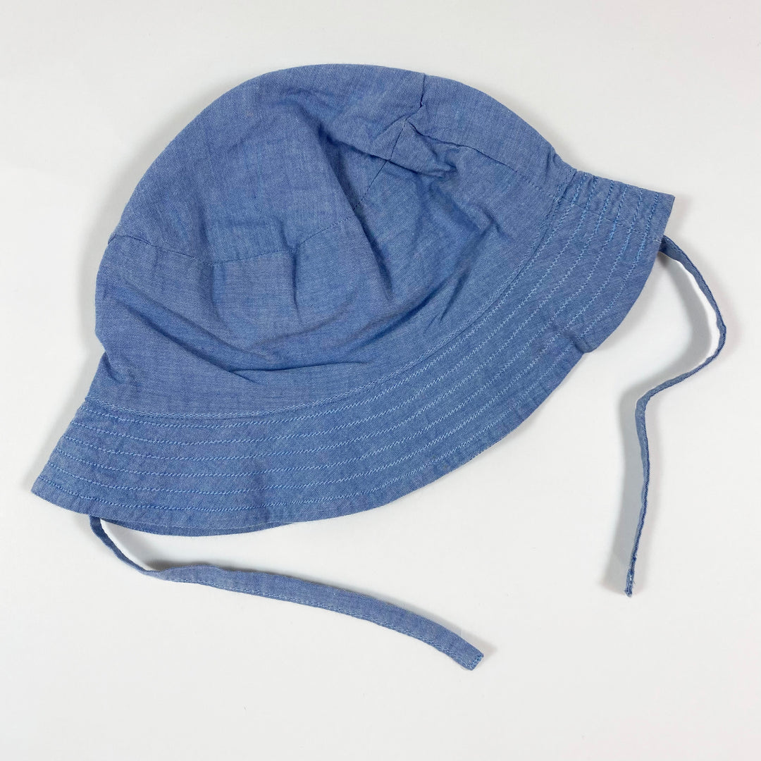 Les Lutins blue sun-hat 0-6M 2
