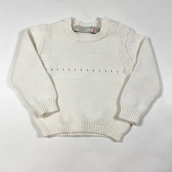 Stella McCartney Kids off-white bunny knit pullover 6M 1