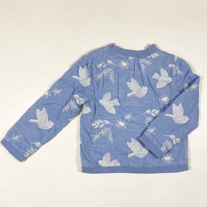 John Lewis blue embroidered bomber 2-3Y/92-98 3