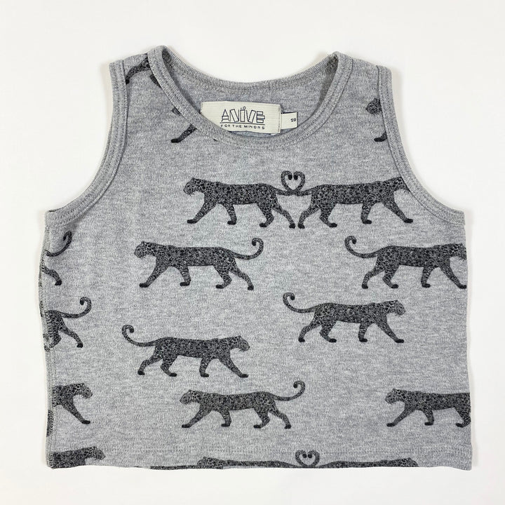 Anïve For The Minors grey leopard print tank  98