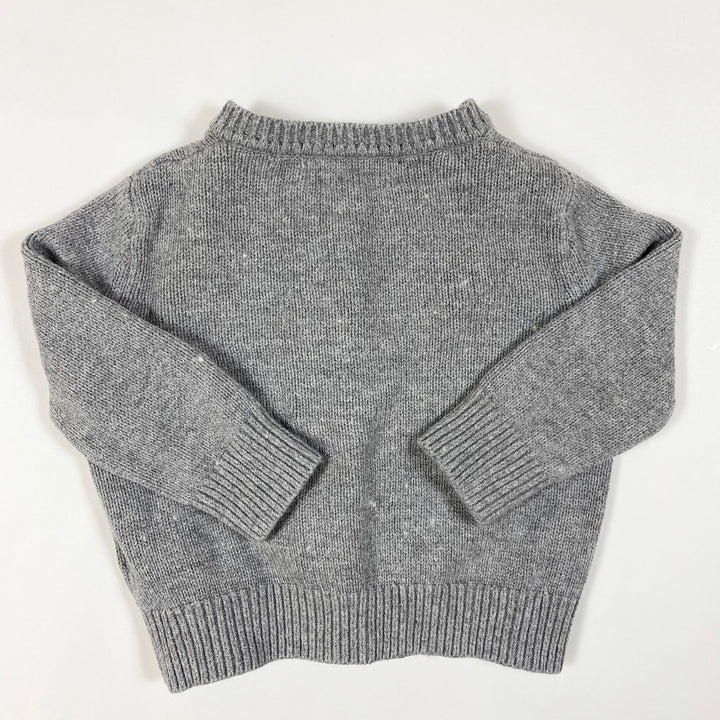 Stella McCartney Kids grey knitted ladybug cardigan 6M