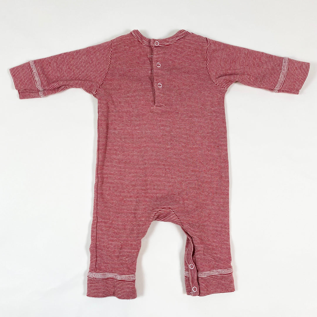 Bout'Chou red striped cat jumpsuit 3M/60 3