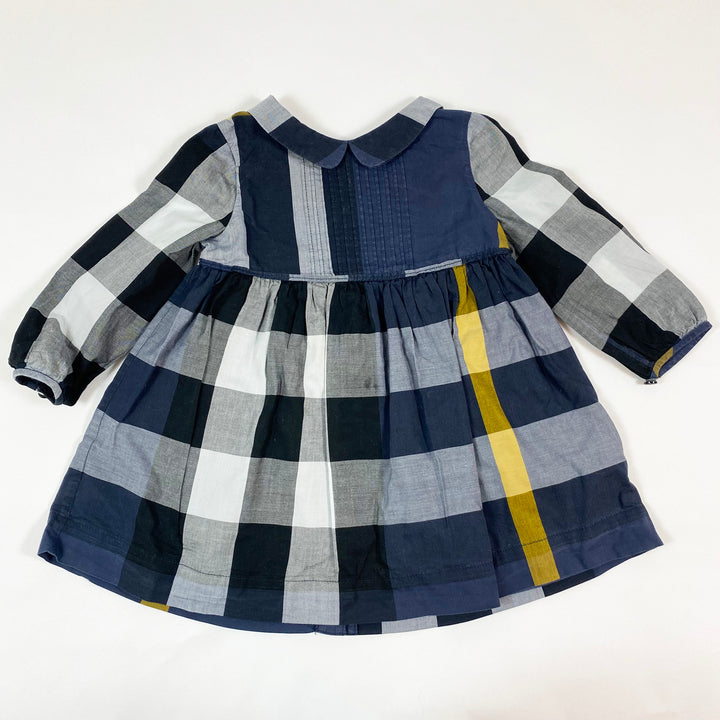 Burberry navy check dress 12M/80 1