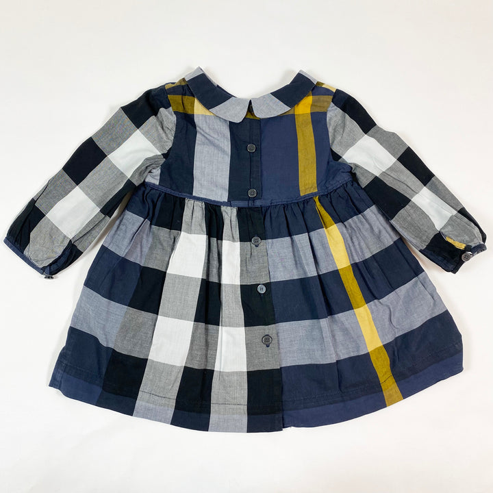 Burberry navy check dress 12M/80 3