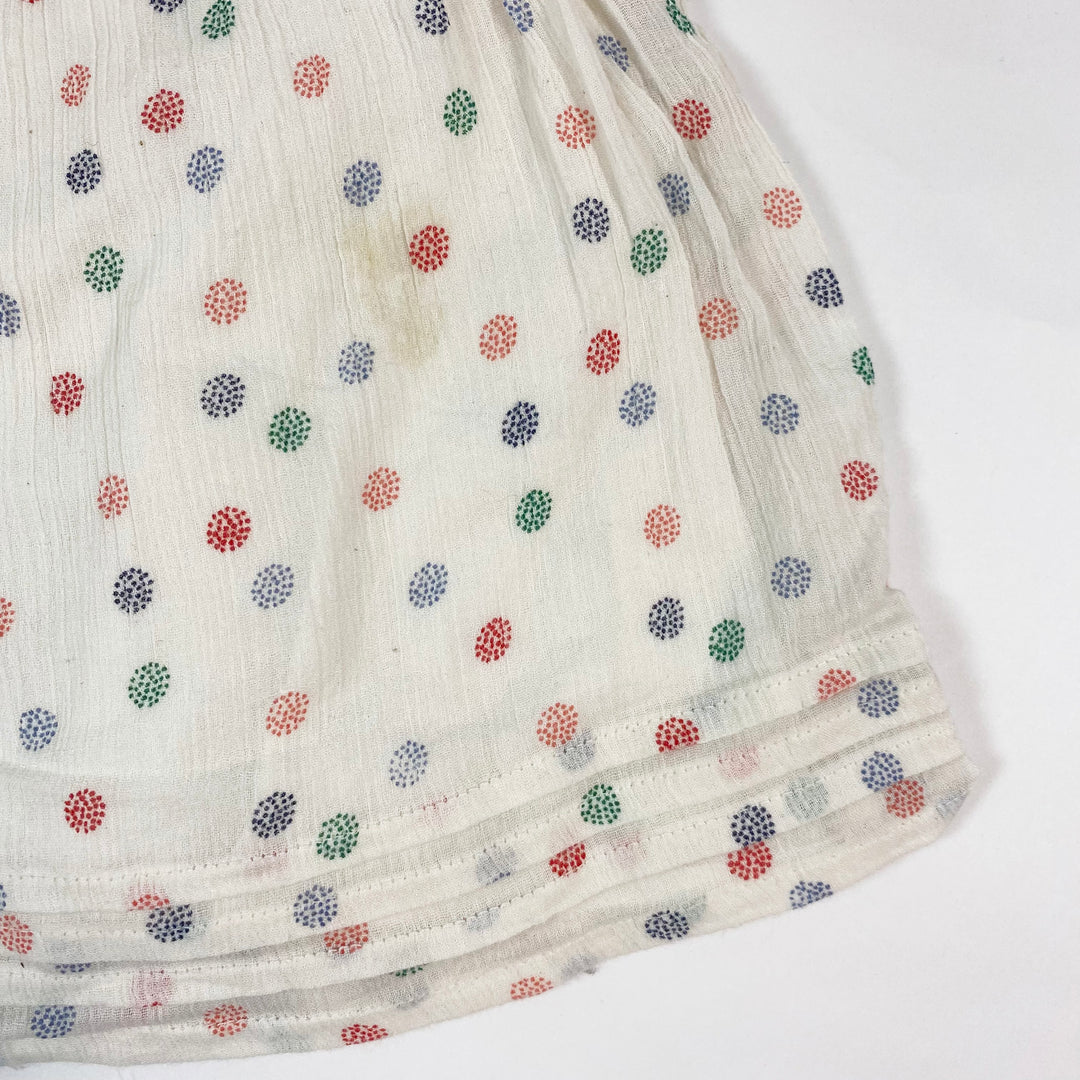 Bout'Chou ecru polkadot muslin dress & bloomers set 3M/60 4