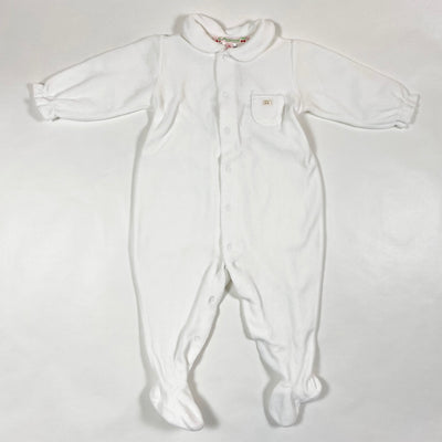 Bonpoint white velour pyjama 3M 1