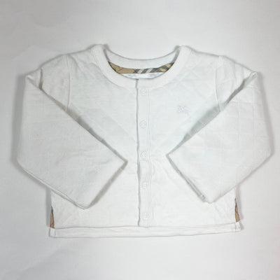 Burberry white quilted baby cardigan 9M/74 1