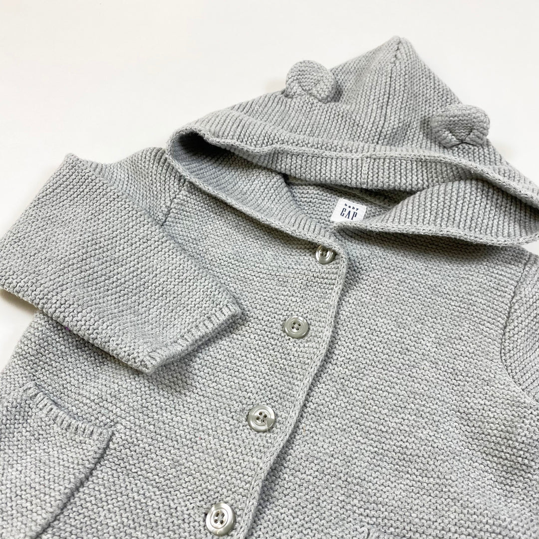 Gap grey hooded knit 18-24M/90 2