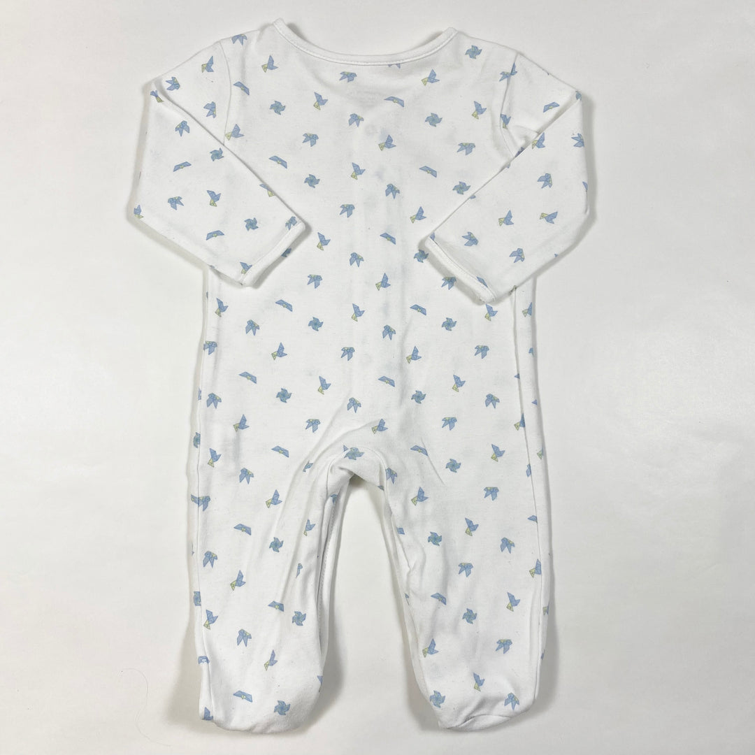Cotton Juice white/blue print pyjama 3-6M 2