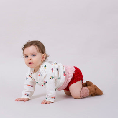 Bobo Choses red knit bloomers Second Season 6-12M/74 1