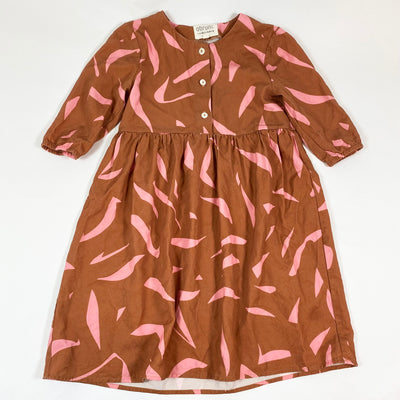 Obruni brown/pink long-sleeved dress 110-116 1