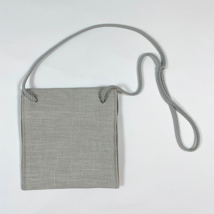 Pene-Lope grey embroidered bag, small 14,5x14cm 3