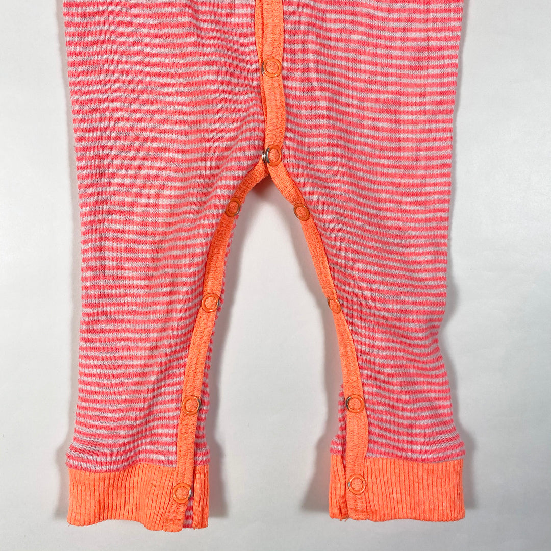 Seed neon orange striped pyjama 0-3M 2