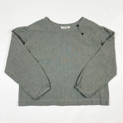 Caramel green checked blouse 8Y 1