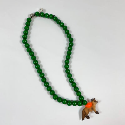Pirates & Ponies green fox necklace one size 1
