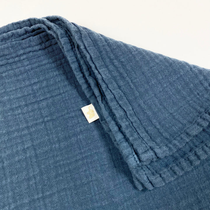 Petit Stellou  petrol muslin cloth 65x65