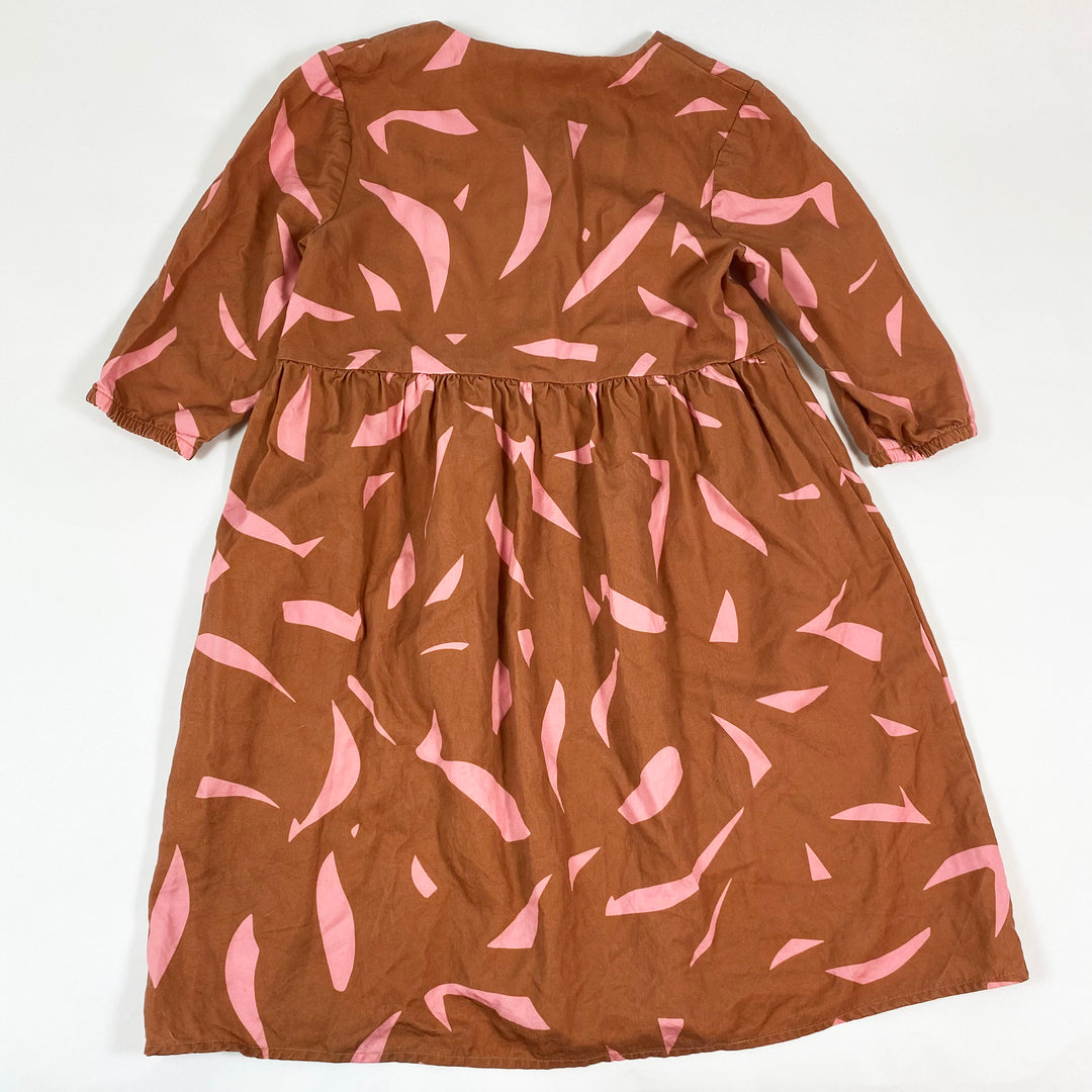 Obruni brown/pink long-sleeved dress 110-116 3