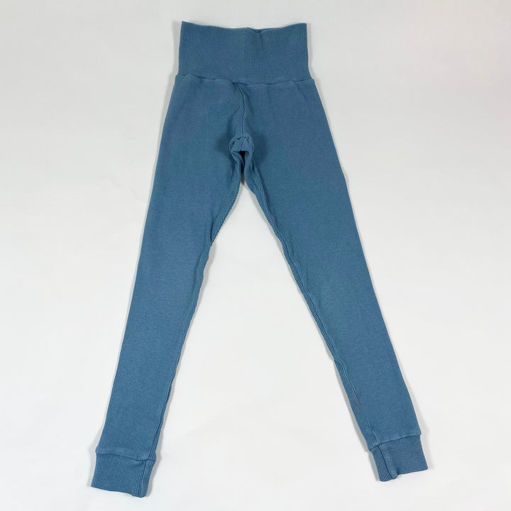 Kids on the Moon blue ribbed leggings 6Y 1