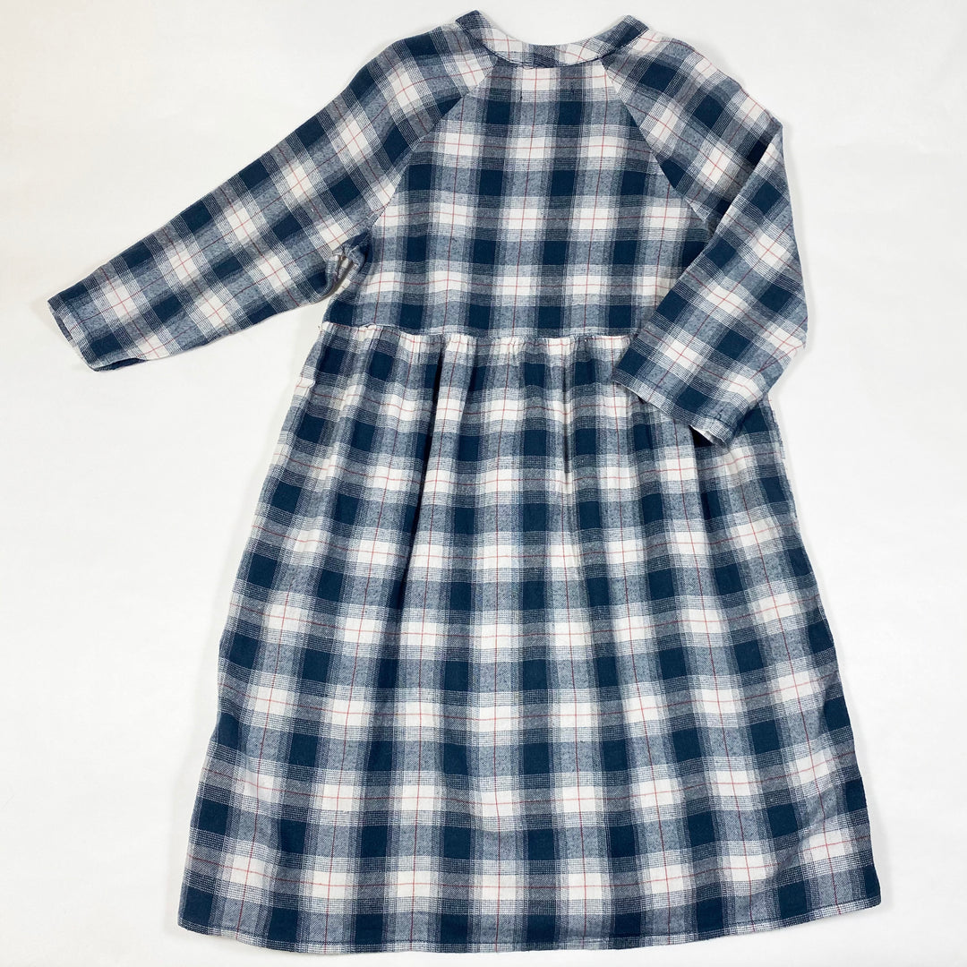 La Redoute navy thin flannel checked dress 158/12A 3