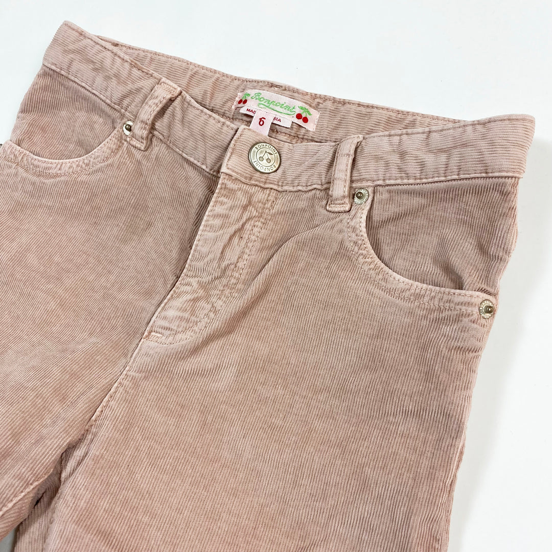 Bonpoint dusty pink cord trousers 4Y 2