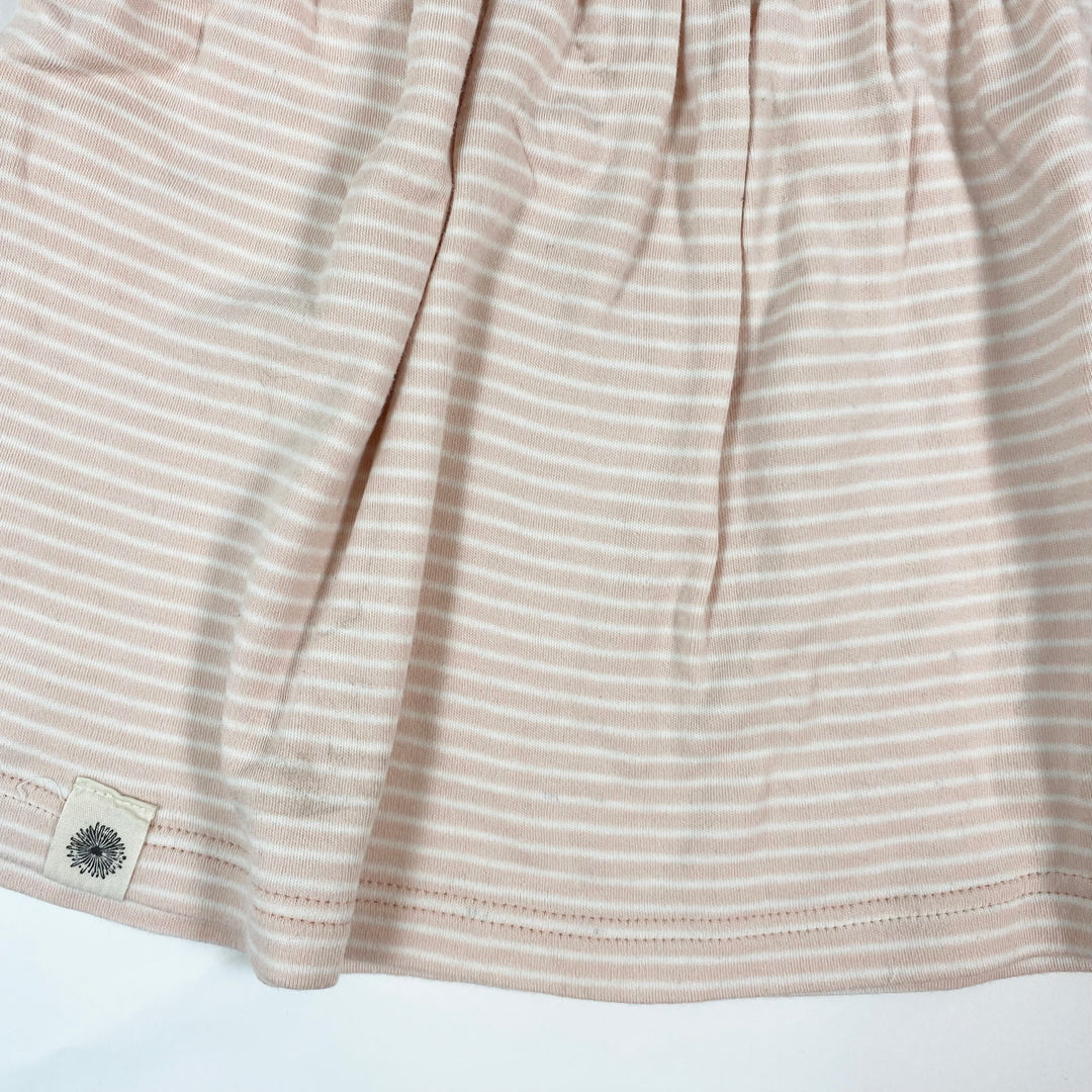 Kukka Kids light pink striped organic cotton dress 86/92 3