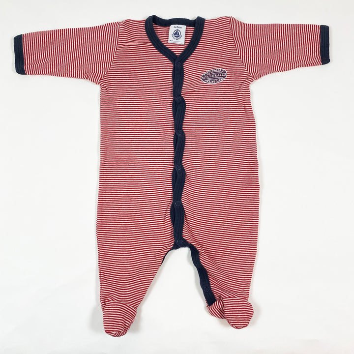 Petit Bateau red stripe pyjama 1M/54 1